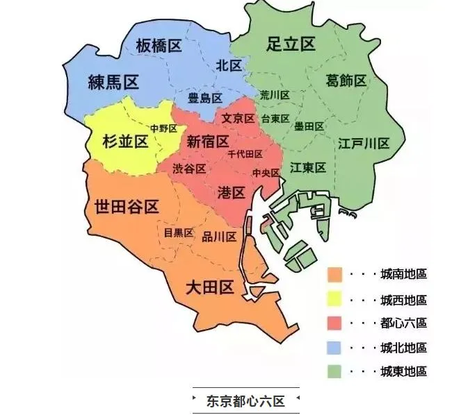 东京23区地图